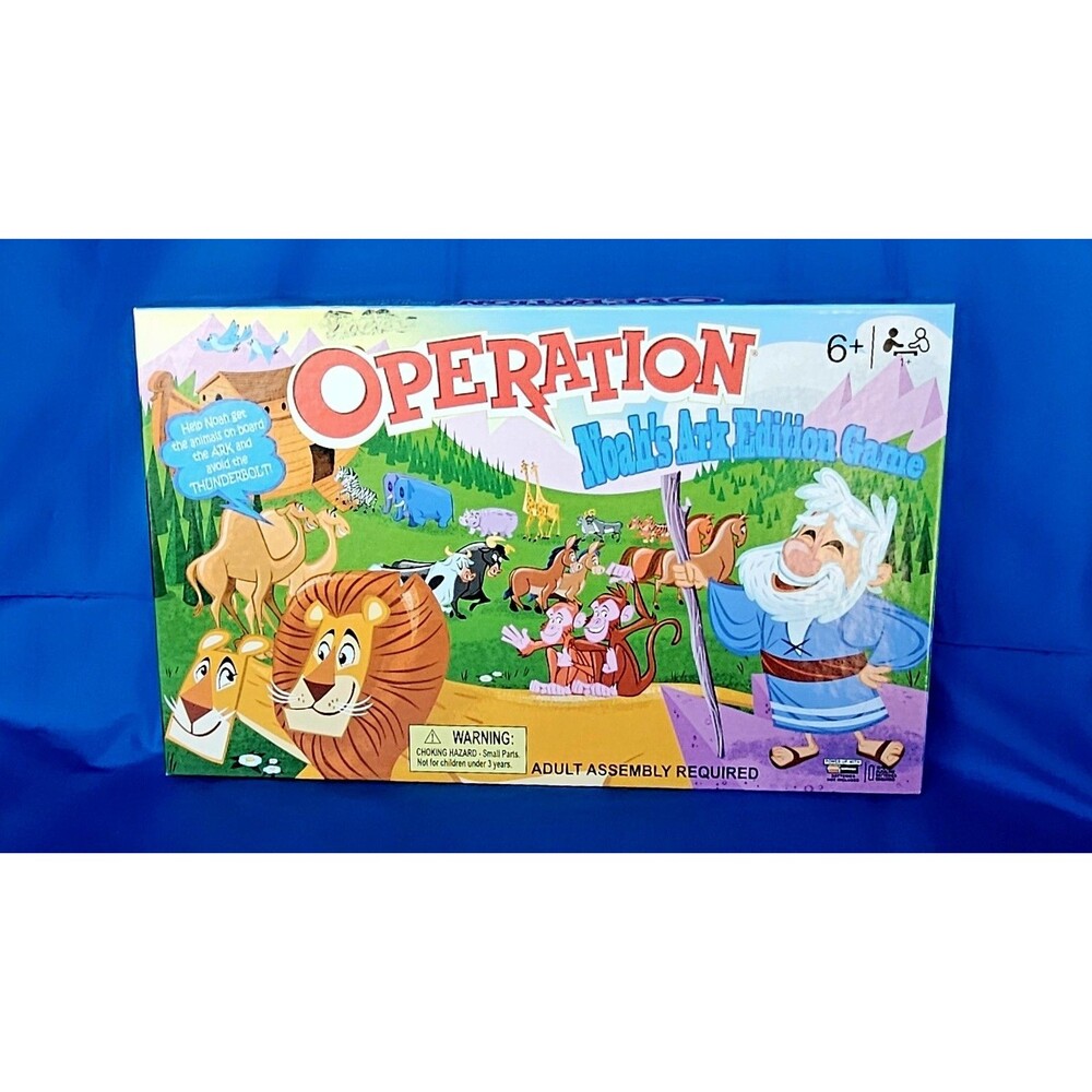 Noahs Ark Operation COMPLETE Hasbro Bible Edition Childrens Board Game TESTED